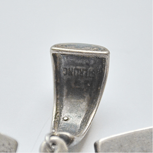 TAXCO - Серебряная винтажная брошь с подвеской  из бирюзы
