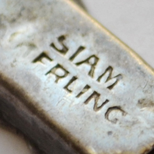 SIAM - Редкий серебряный винтажный браслет с танцующим божеством Маркировка: SIAM STERLING Производство 1950 е гг. ХХ века,Тайланд  В очень хорошем винтажном состоянии.