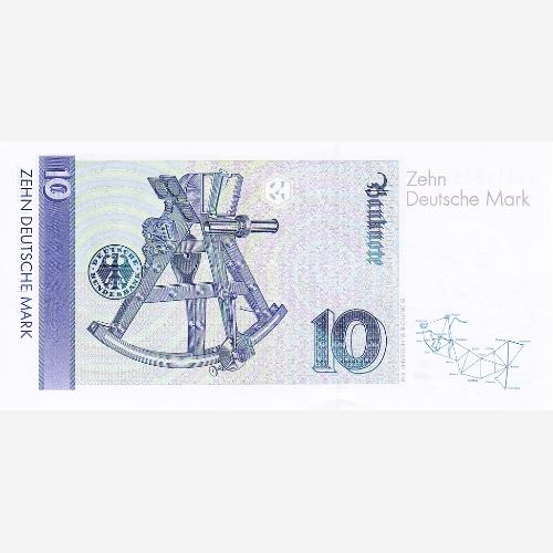 Банкнота Германии 10 марок. 1999 год. UNC (Арт.DEM10-267)