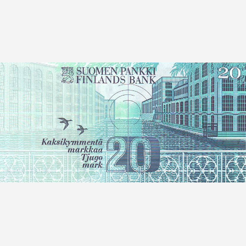 Банкнота Финляндии 20 марок. 1997 год.UNC (Арт.FIM20-001)
