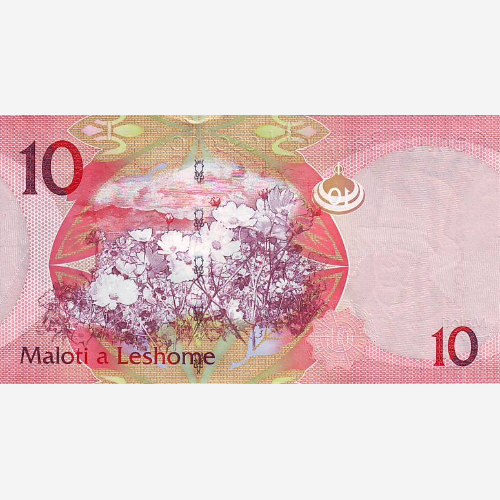 Банкнота Лесото 10 малоти. 2013 год. UNC (Арт.LSL10-004)